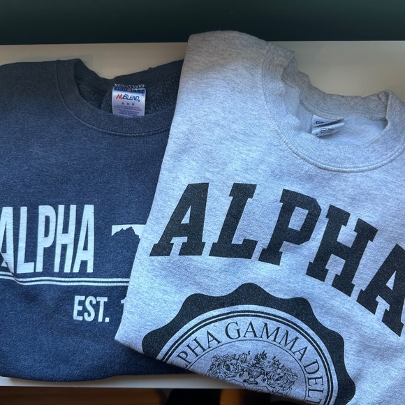 Alpha Gamma Delta Crewneck - Picture 1 of 2